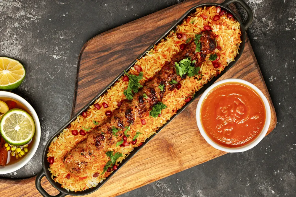 كباب اصفهاني بالارز Isfahani Kebab