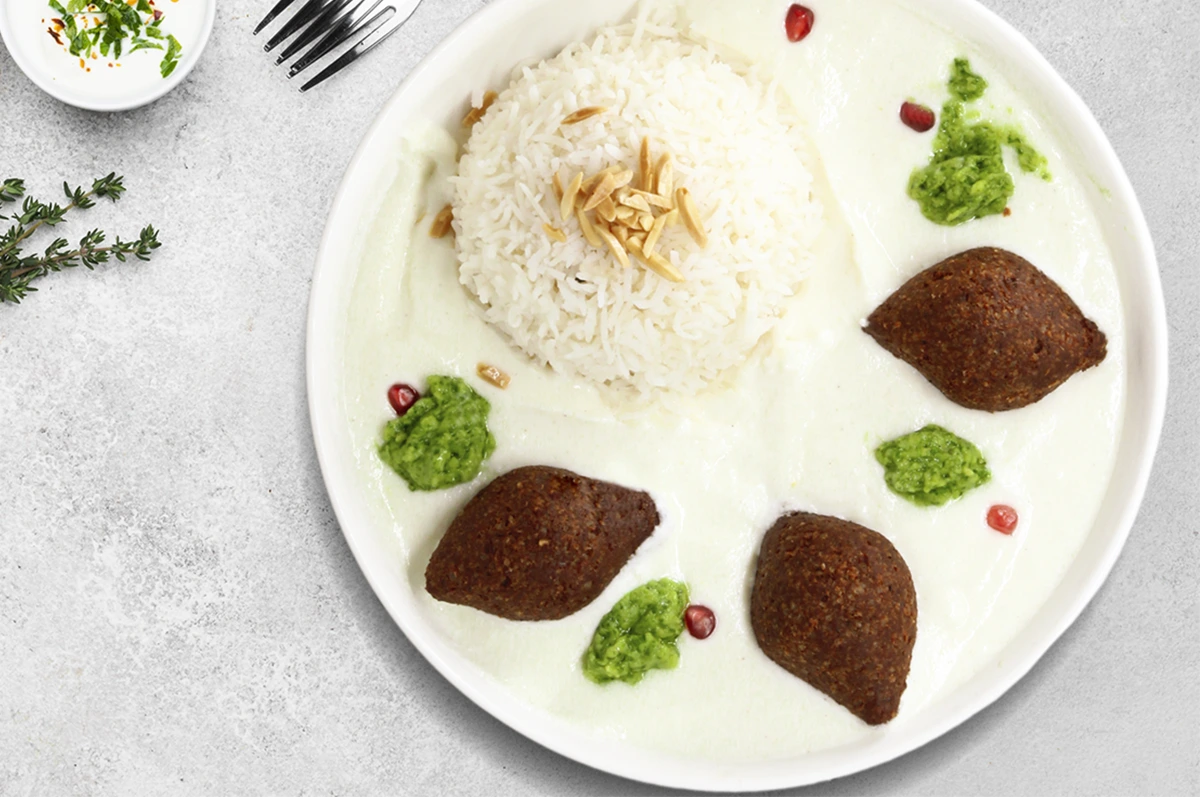 كبة لبن Yogurt Kibbeh With Rice